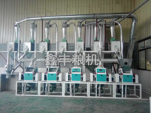 山東金鄉5組面粉機安裝案例